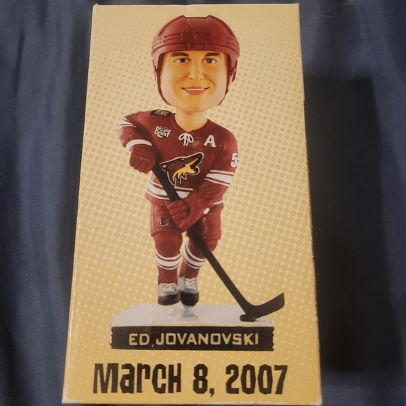 Vintage Ed Jovanovski NHL Hockey Phoenix Coyotes Bobble Head Night By P Squared - Picture 1 of 7